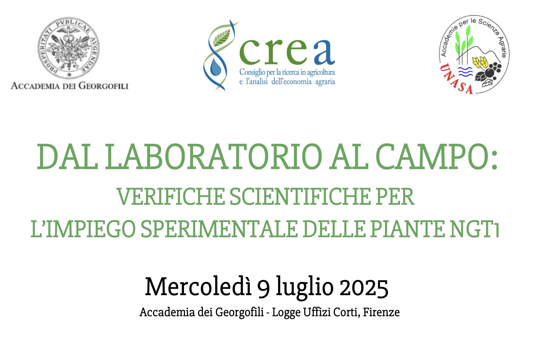 Dal laboratorio al campo: verifiche scientifiche per l'impiego sperimentale delle piane NGT1